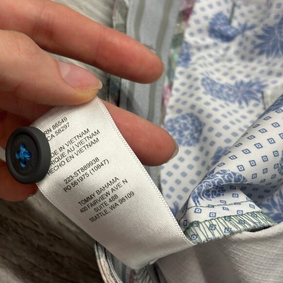 Tommy Bahama Cabo Verde Plaid Dark Fern Pink Mens 42 Performance Chino Shorts - Picture 5 of 11